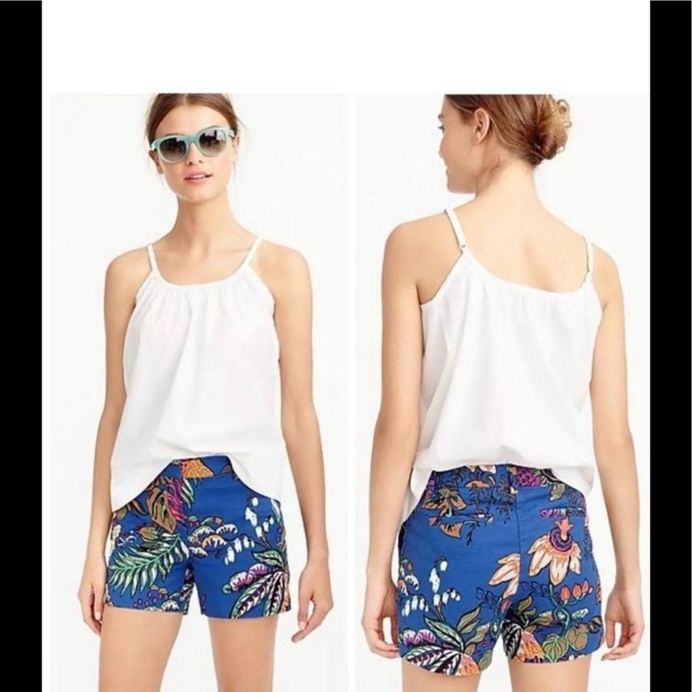J Crew women’s blue print shorts